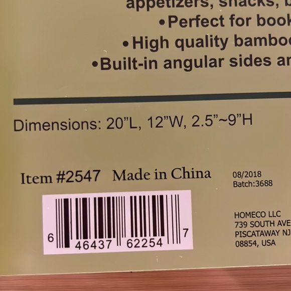 Foldable bamboo breakfast table - Picture 3 of 6